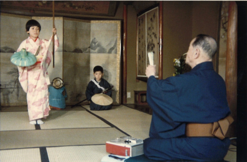 ②子ども歌舞伎の練習風景