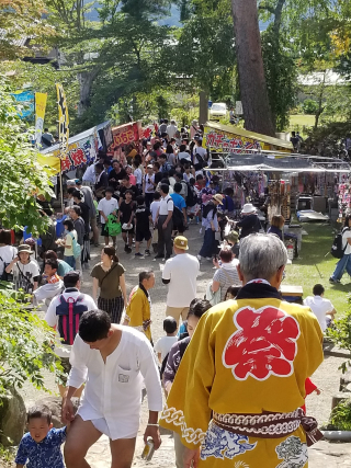 露店の賑わい