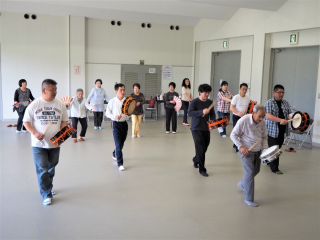 篠原踊りの練習風景 篠原踊りの練習風景